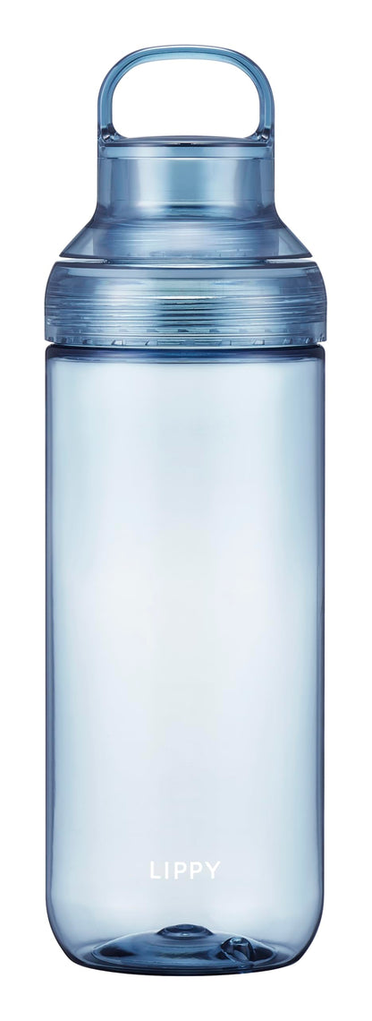 OSK Water Bottle 1000ml Lightweight Clear Blue Made in Japan