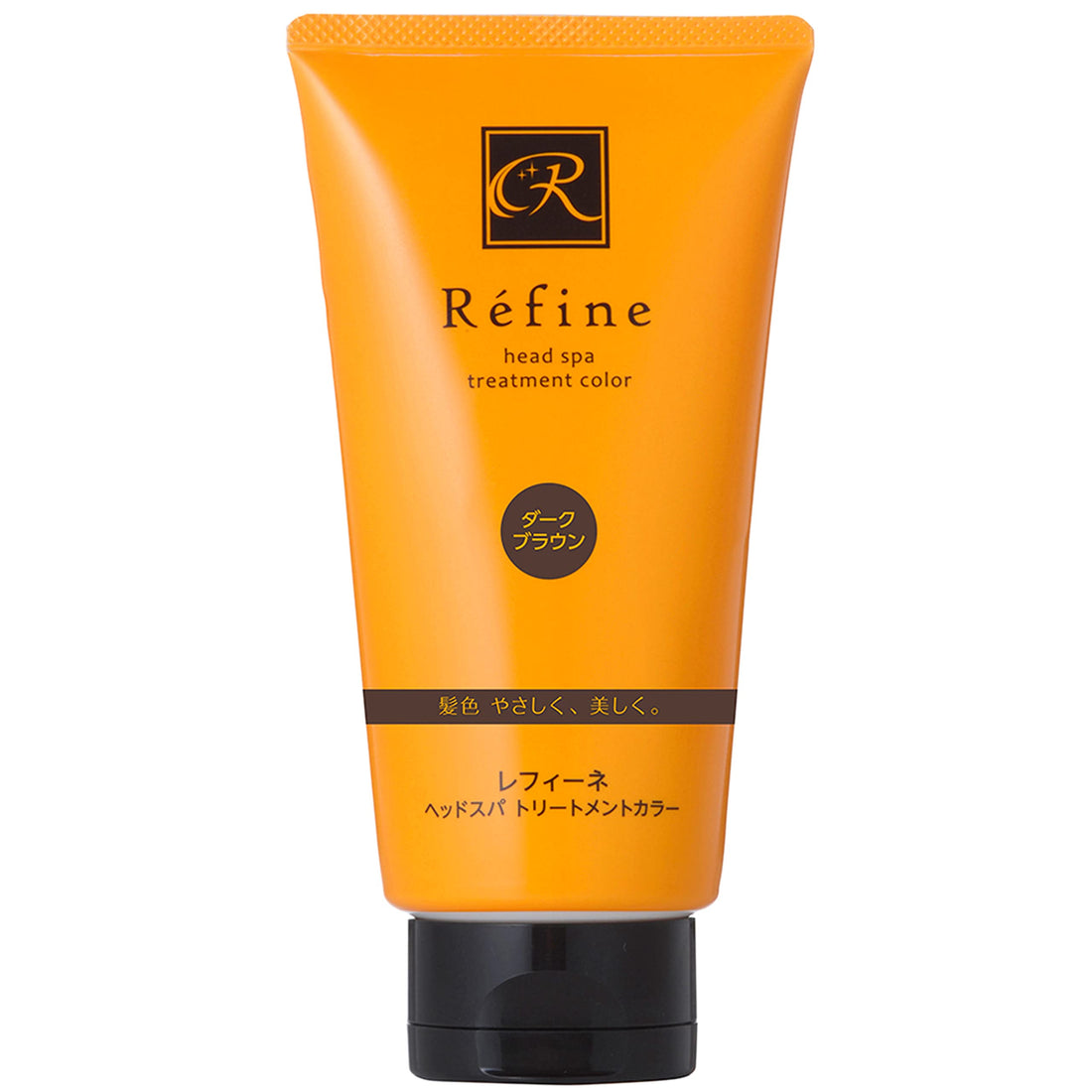 Refine Dark Brown Hair Color Treatment 140g with Head Spa Benefits