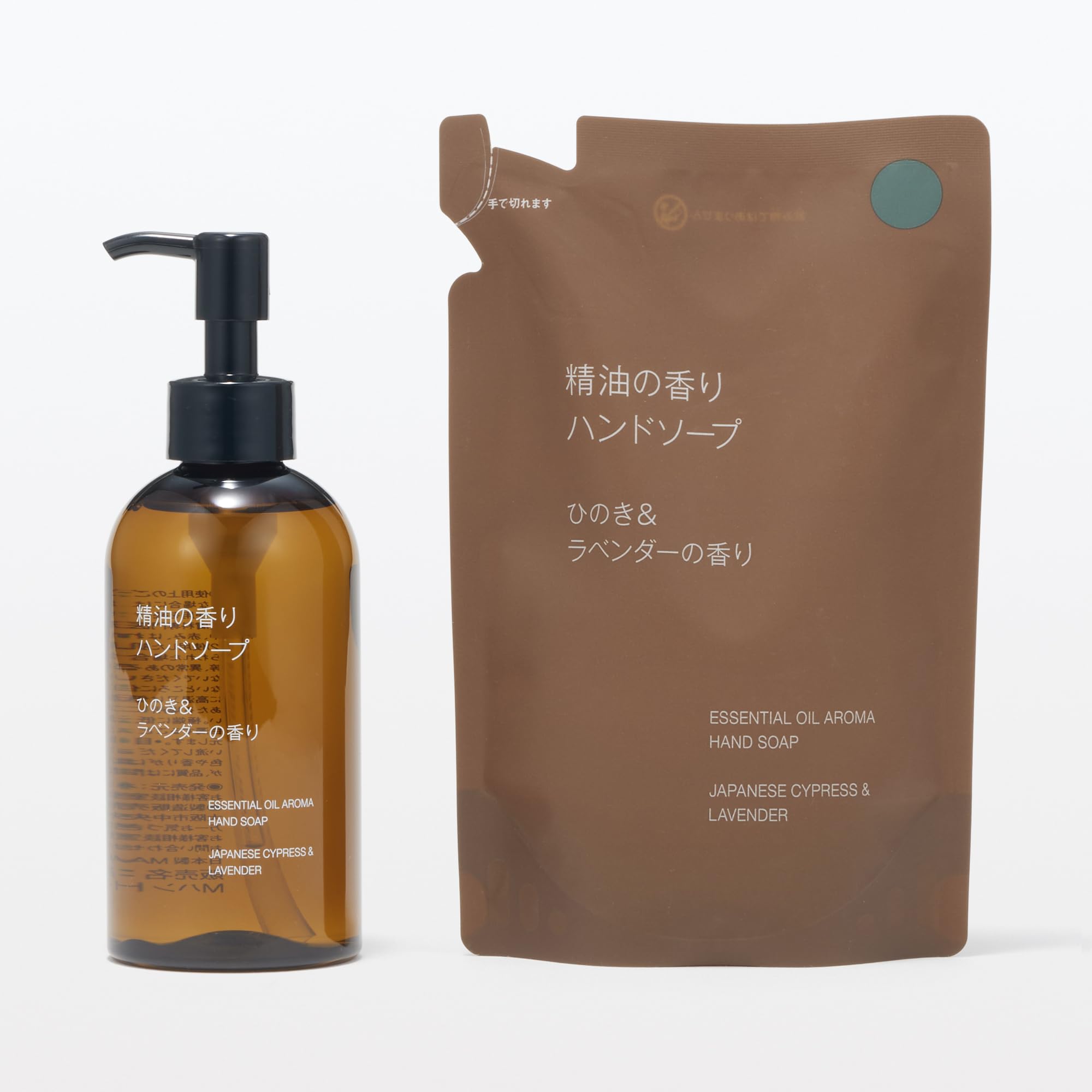 Mujirushiryouhin Hand Soap with Hinoki and Lavender Scent 180mL