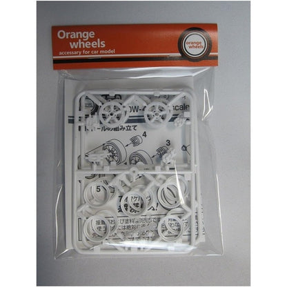 Asuka Model 1/24 Orange Wheels A Style Model Parts Set OW-4