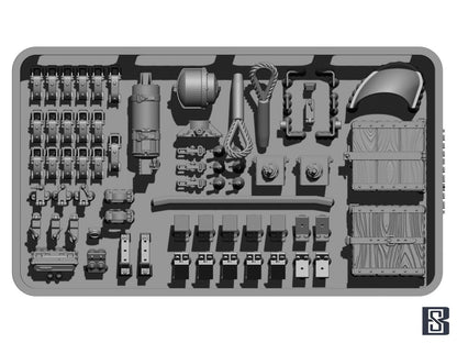 BSK Model 1/35 WWII German IV Tank Detail Set for Plastic Models