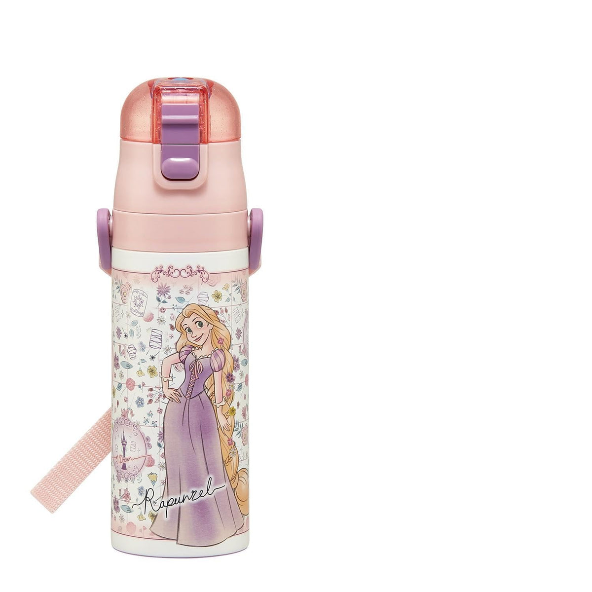 Skater Kids Water Bottle 470ml Featuring Disney Tangled Rapunzel