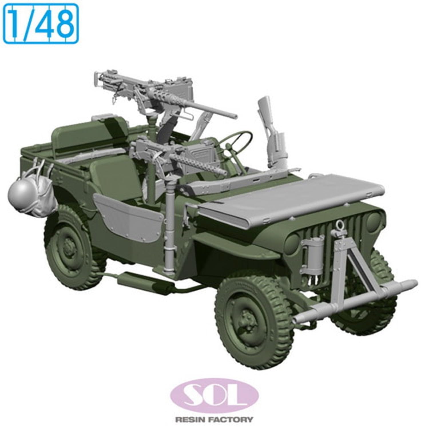 Sol Model 1/48 WWII American 1/4 Ton General Purpose Truck Detail-Up Set