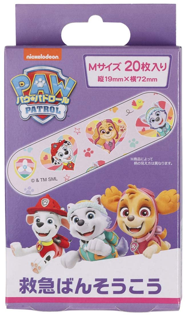 Skater Paw Patrol Rescue Bandages M Size 20 Count