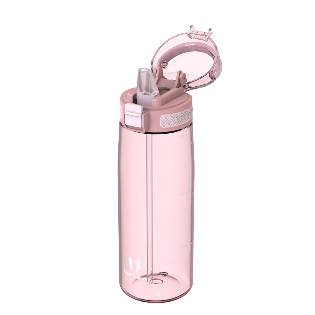 Super Sparrow Water Bottle 750ml BPA-Free with Straw