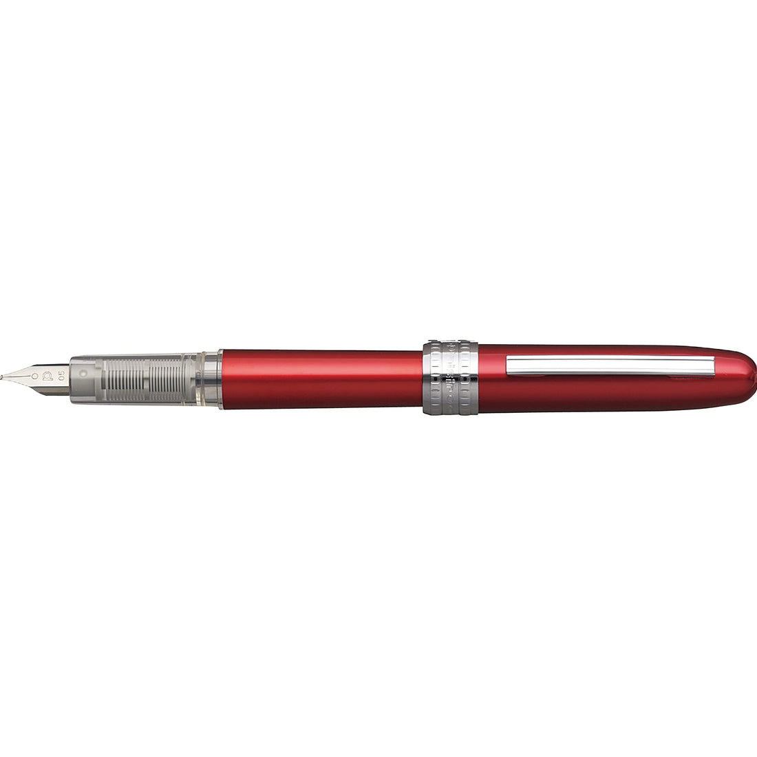 PLATINUM Plaisir Fountain Pen Fine Point Red