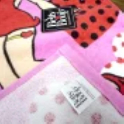 Inukaitaoru Betty Boop Face Towel Heart Design