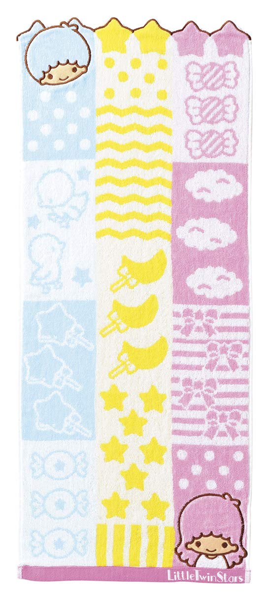 Marushin Face Towel Little Twin Stars 34x80cm Cotton 100%