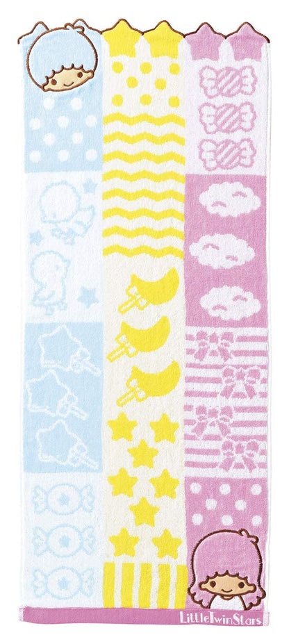 Marushin Face Towel Little Twin Stars 34x80cm Cotton 100%