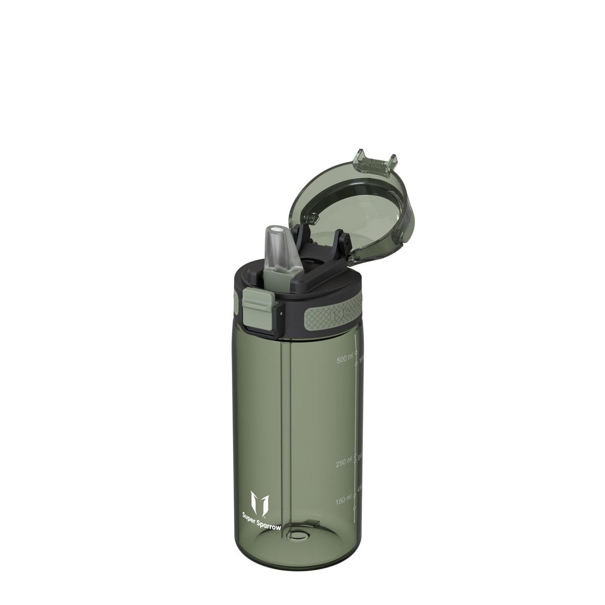 Super Sparrow Water Bottle 500ml BPA-Free with Straw