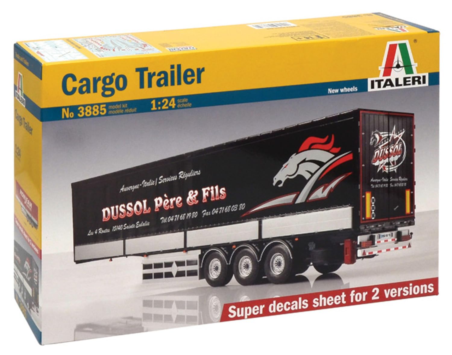PLATZ 1/24 Cargo Trailer Plastic Model Kit IT3885
