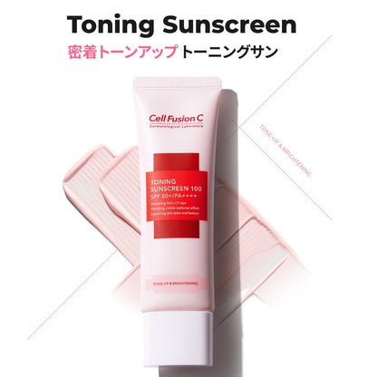Cell Fusion C Toning Sunscreen SPF 50 PA 100ml for UV Protection