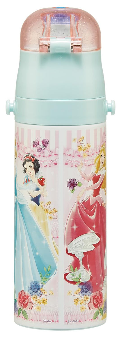 Skater Kids Water Bottle 470ml Disney Princess Lightweight Design