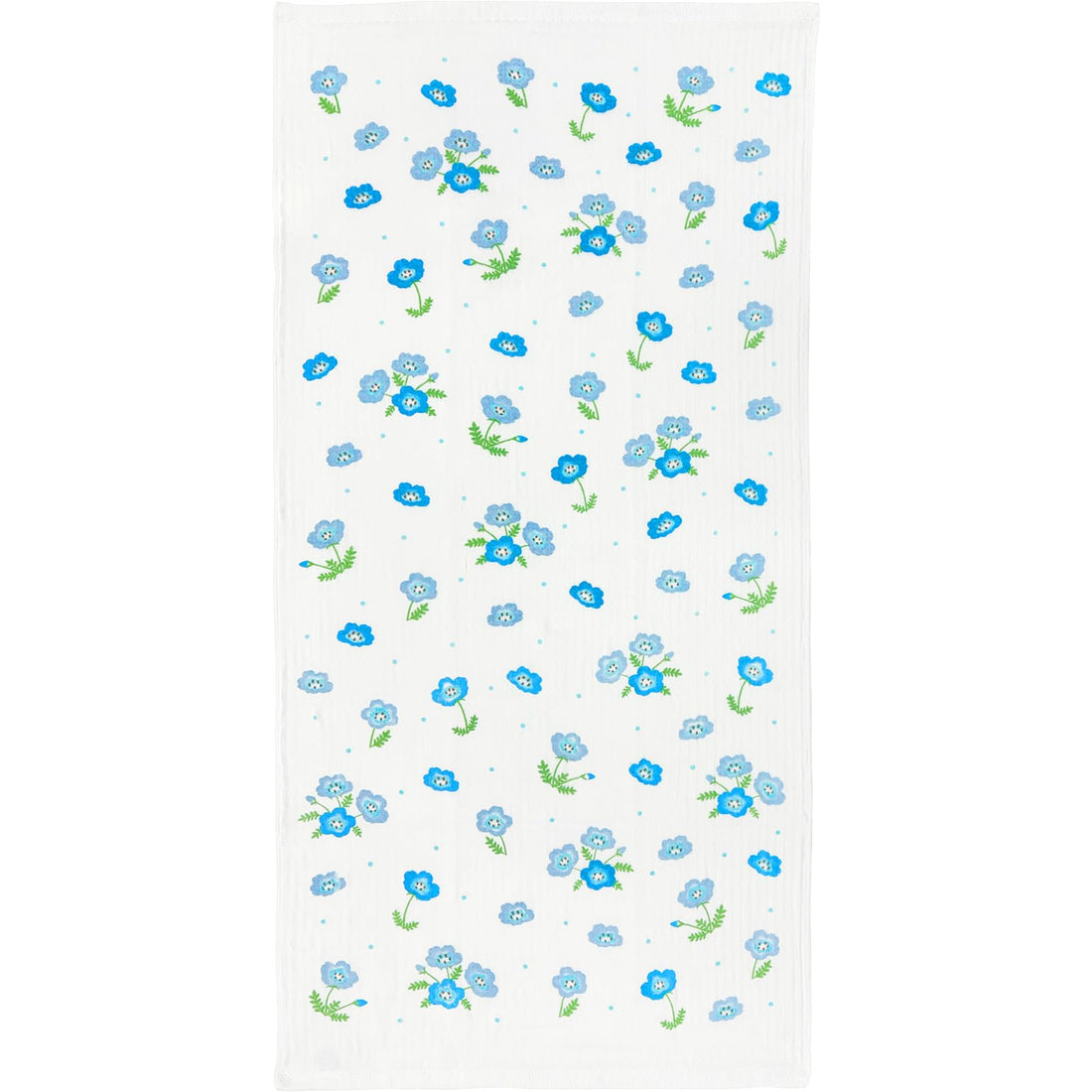 Hayashi Soyosoyo Nemophila Gauze Waffle Face Towels, 2-Pack, Approx. 34 × 80 cm FO503100