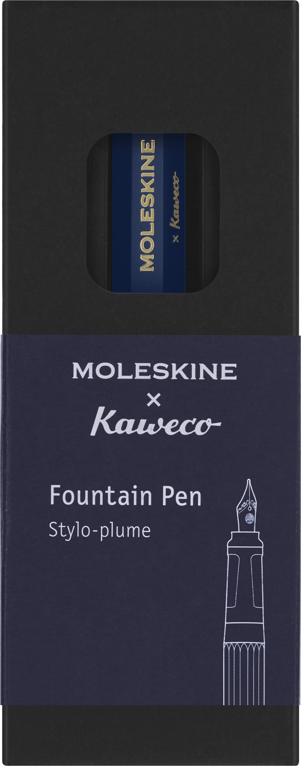 Moleskine Kaweco Fountain Pen Blue F for Smooth Writing
