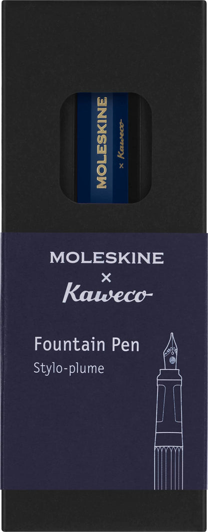 Moleskine Kaweco Fountain Pen Blue F for Smooth Writing