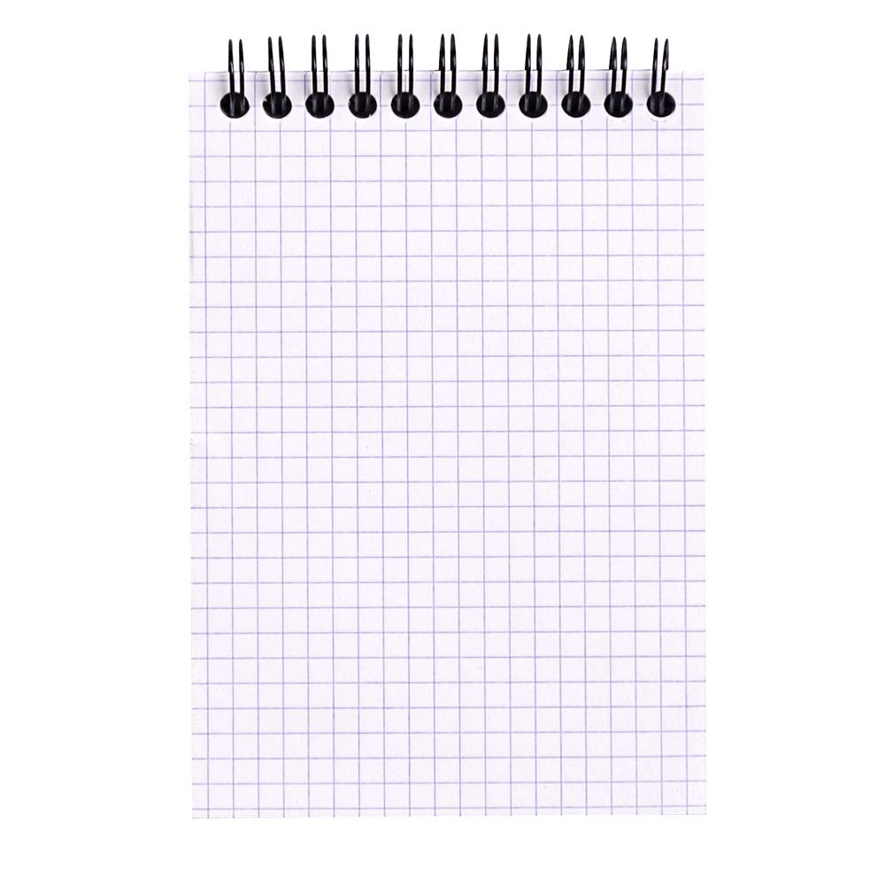 RHODIA No. 13 Classic Grid Note Pad, Black, 10.5 x 14.8 cm (A6), 160 Pages