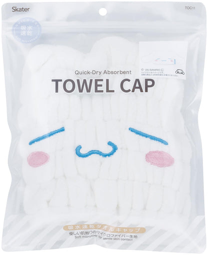 Skater Hair Drying Towel Cap for Quick Absorption and Drying