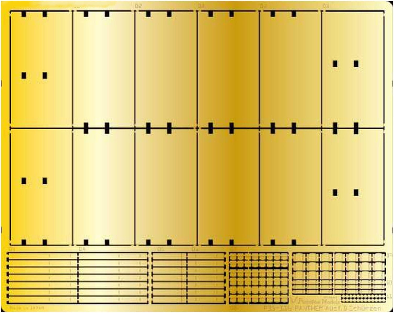 Passion Models Panther D Type Etching Value Set Model Kit Parts