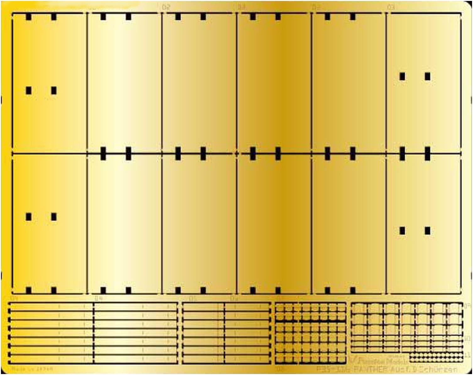 Passion Models Panther D Type Etching Value Set Model Kit Parts