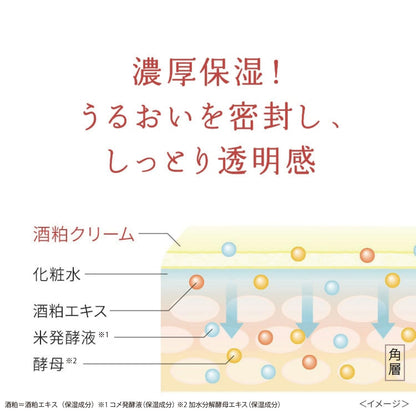 Wafood Made Sake Lees Cream 55g for Hydration and Radiance