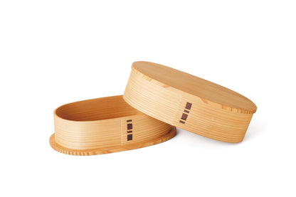 Odate Kogei Large Oval Bento Box 750ml Traditional Japanese Craft