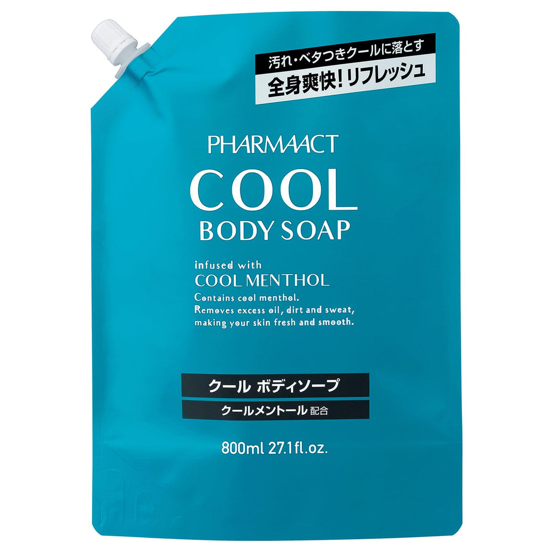 Kumanoyushi Cool Body Soap Refill for Refreshing Cleanliness