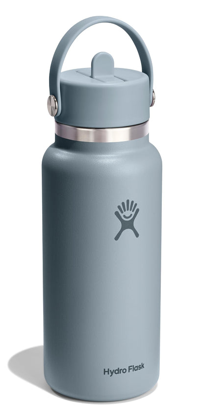 Hydro Flask Wide Mouth Flex Straw 32oz in Charcoal Gray