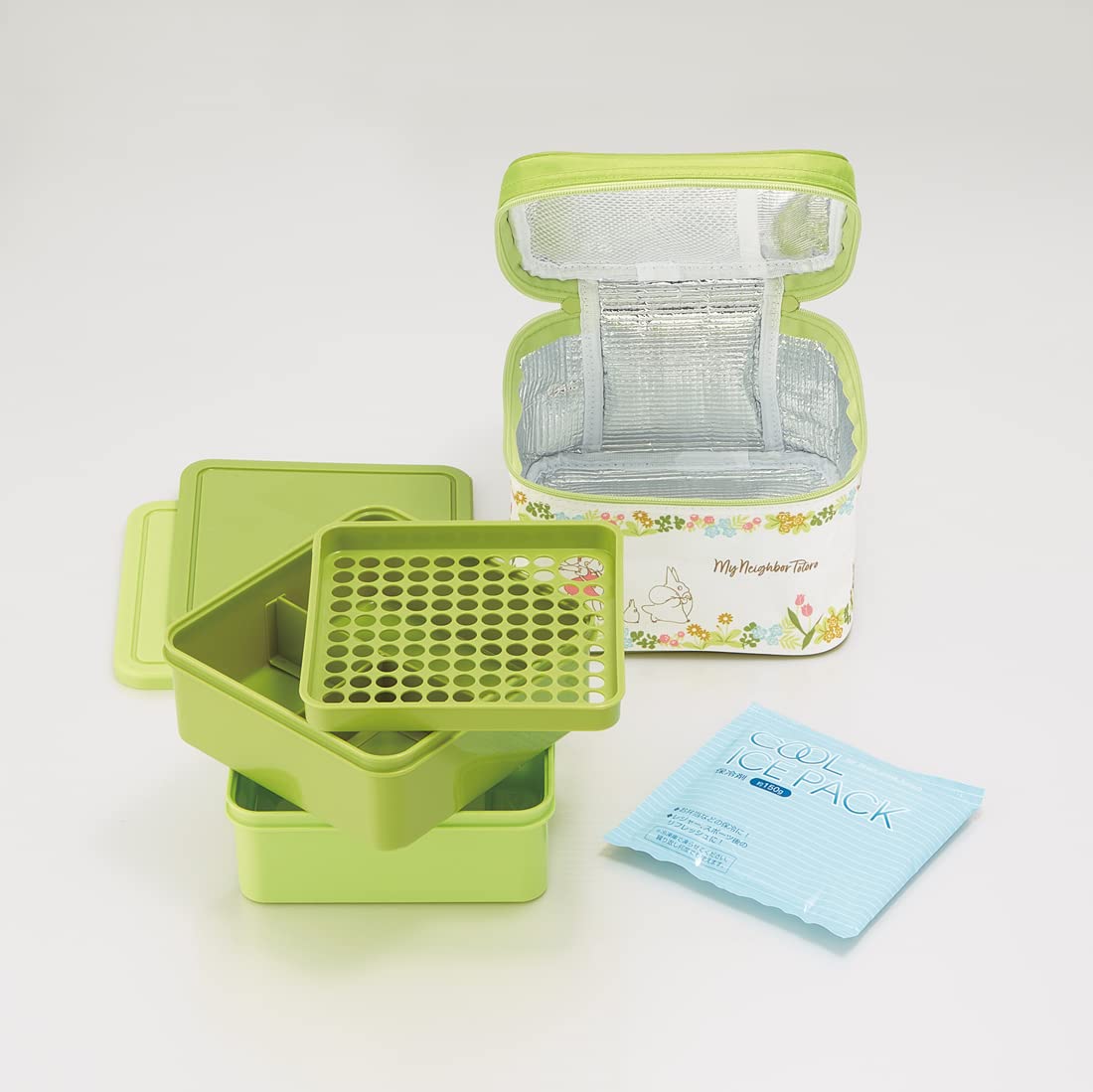 Skater Totoro Bento Box with Cooling Bag 2240ml