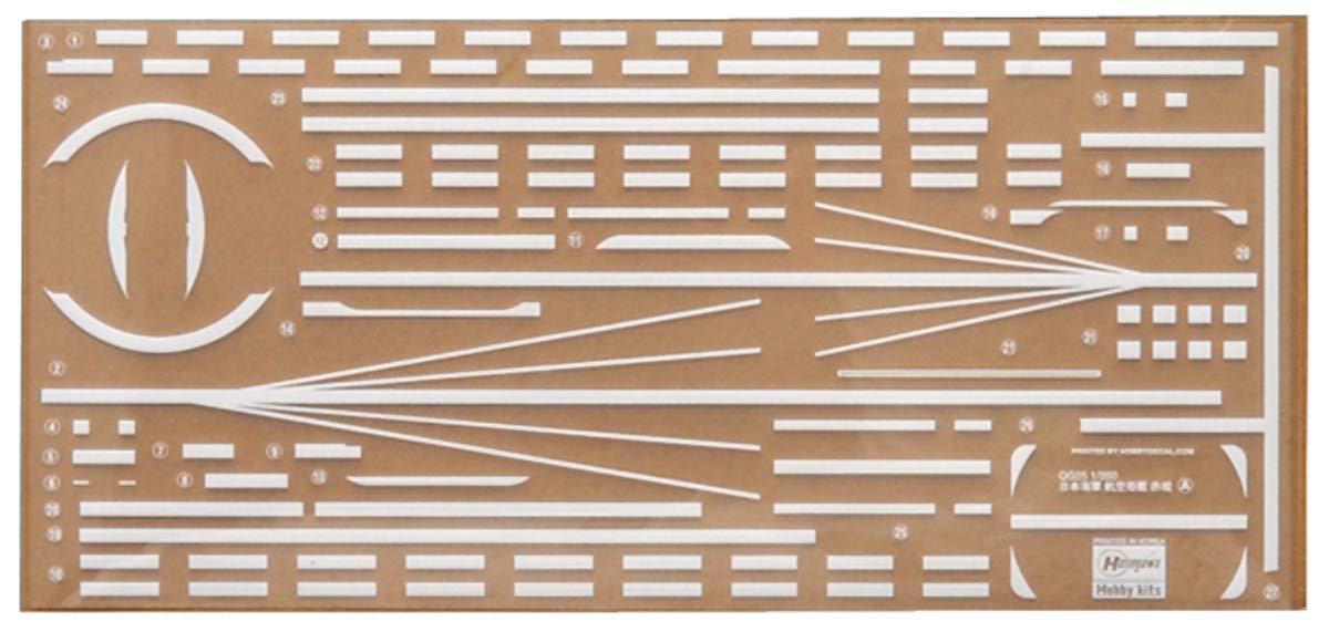 Hasegawa 1/350 Japanese Navy Aircraft Carrier Akagi Wooden Deck Parts