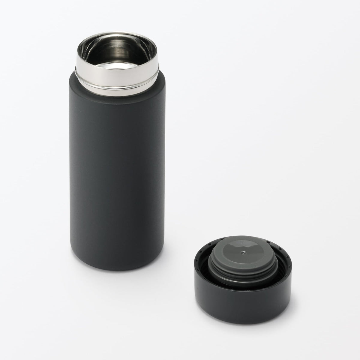 MUJI Vacuum Insulated Bottle Flat Type 350mL Black