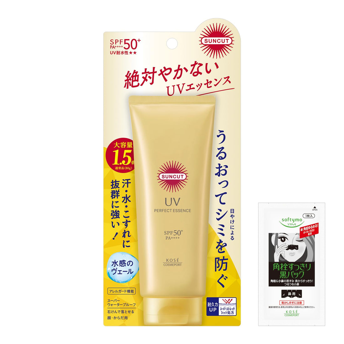 Suncut Perfect UV Essence SPF50+ PA++++ 120g for Japanese Skincare