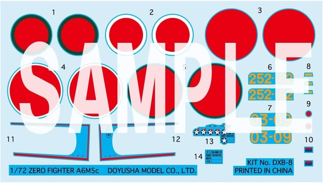 DOYUSHA 1/72 Zero Fighter Model Kit Detailed Design