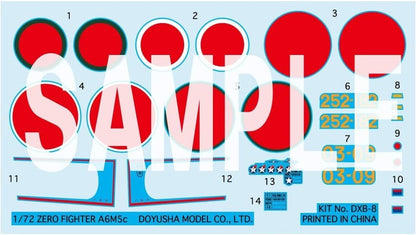 DOYUSHA 1/72 Zero Fighter Model Kit Detailed Design