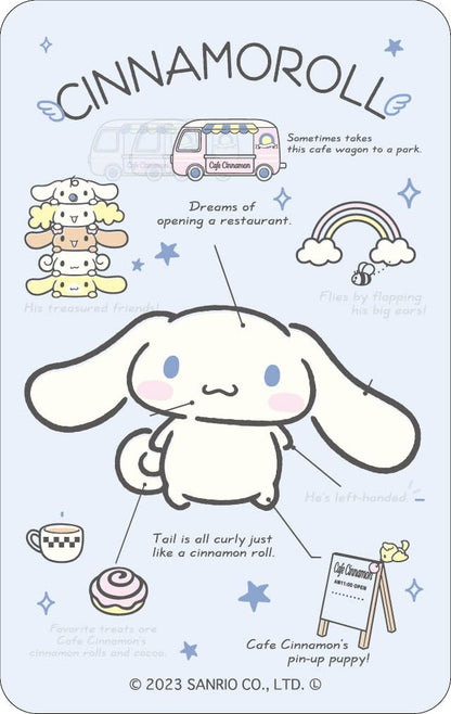 Culture Entertainment Sanrio Lenticular Sticker Set Featuring Cinnamoroll and Friends