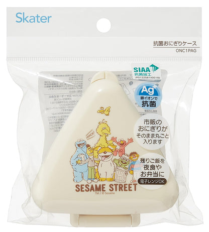 Skater Onigiri Case Sesame Street Retro Antibacterial Japanese Made