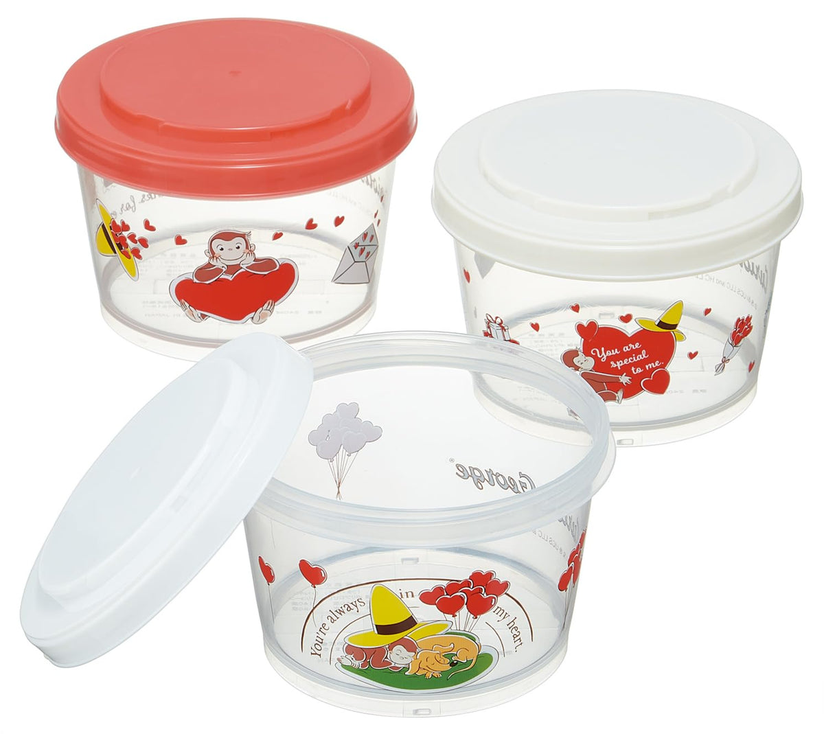 Skater Bento Box 3-Piece Set with Joint Design and Dishwasher Safe