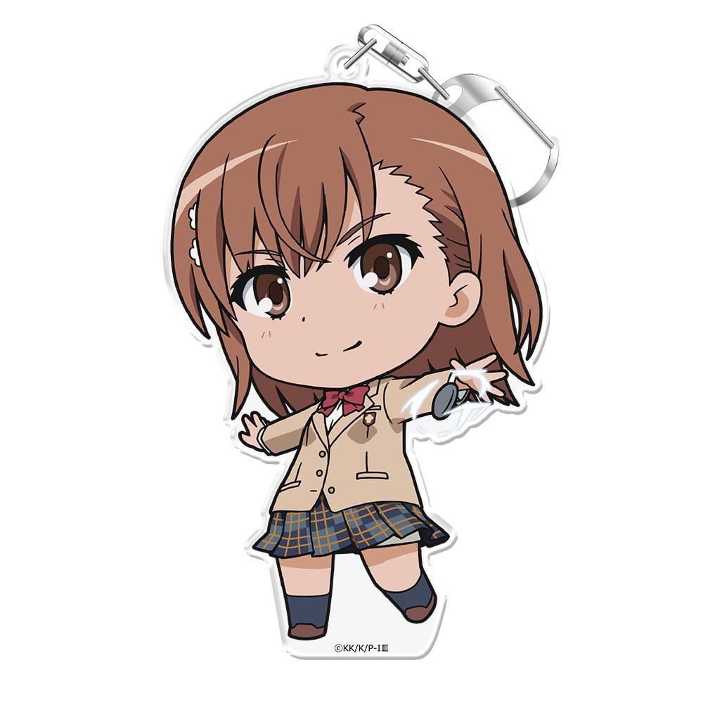 azumaker Keychain with Stand of Misaka Mikoto from A Certain Magical Index III