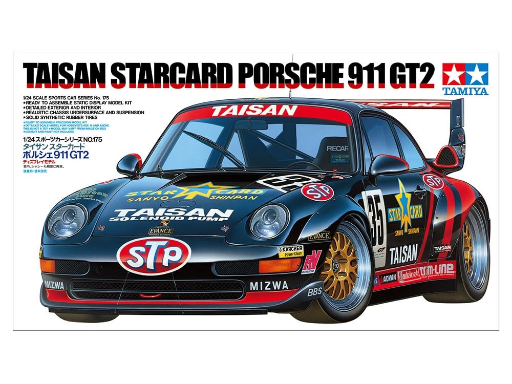 TAMIYA 1/24 Scale Model Typhon Star Card Porsche 911 GT2