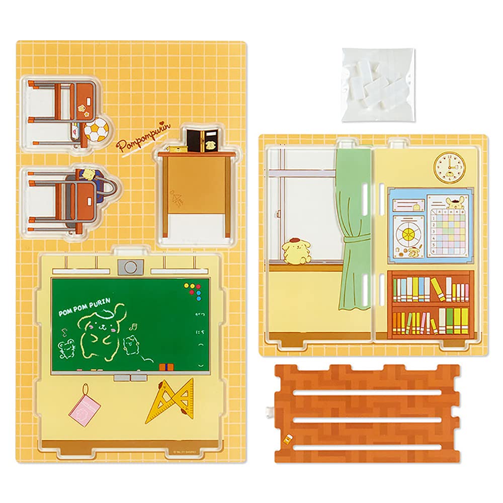 SANRIO Pompompurin Acrylic Stand Classroom Enjoy Idol Collectible