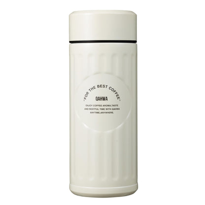 CB JAPAN QAHWA Coffee Bottle 420ml Pearl White Vacuum Insulated