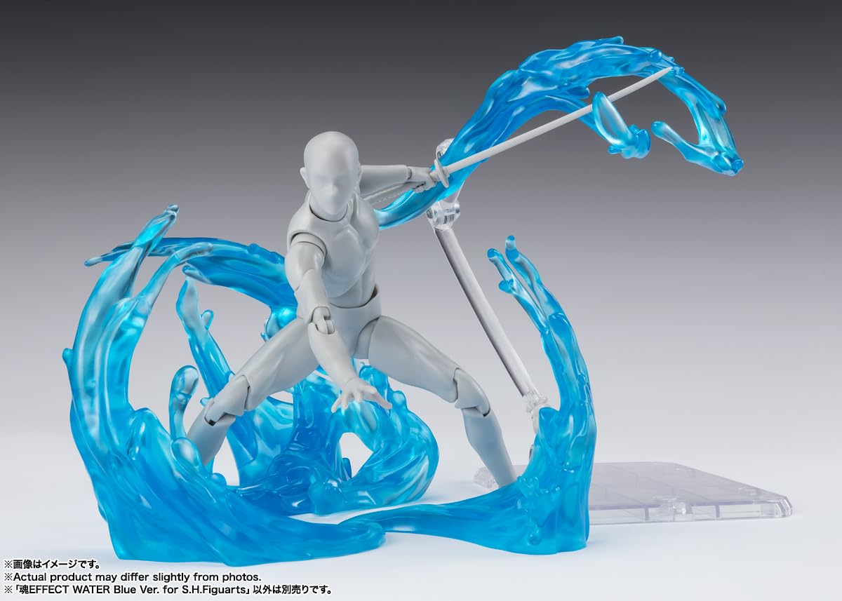TAMASHII NATIONS Tamashii EFFECT WATER Blue Ver. for S.H.Figuarts, Approx. 180mm, PVC &amp; ABS