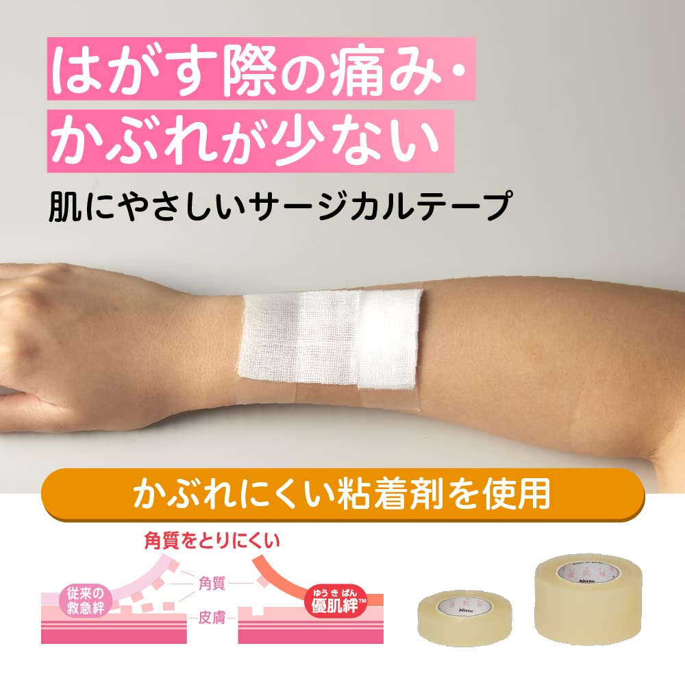 Nitoms Caremate Gentle Skin Tape 25mm x 4.5m with Case