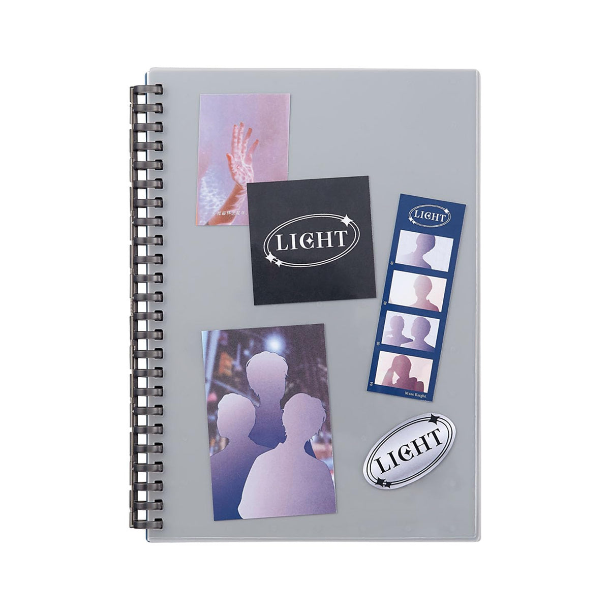 Lihit Lab Customizable A5 Open Ring Notebook with Crystal Cover