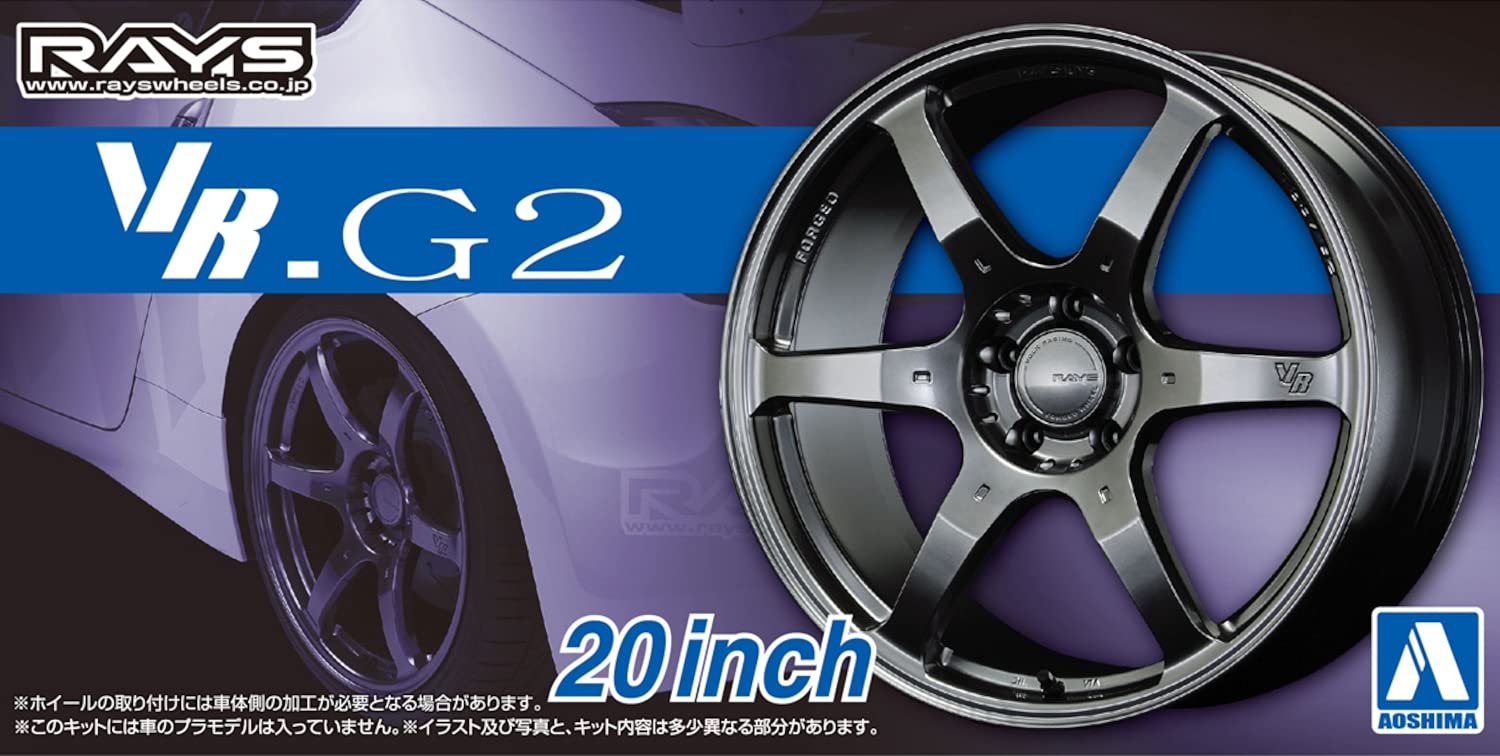 AOSHIMA 1/24 Scale Model Parts Volk Racing VR.G2 20 Inch