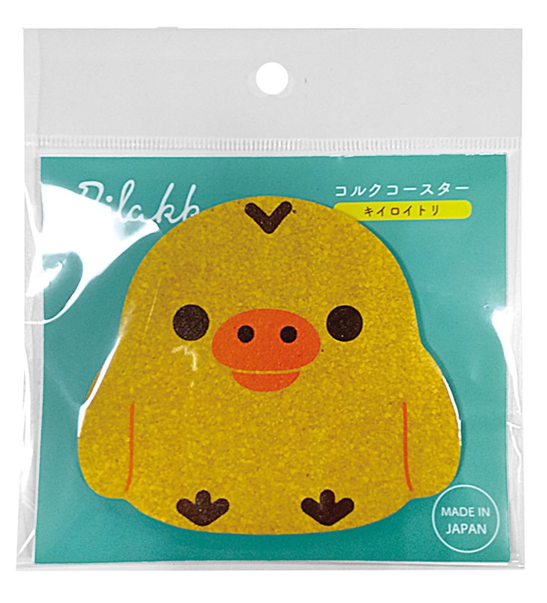 NaganoFactory Rilakkuma Die-Cut Coaster featuring Kiiroi Torii