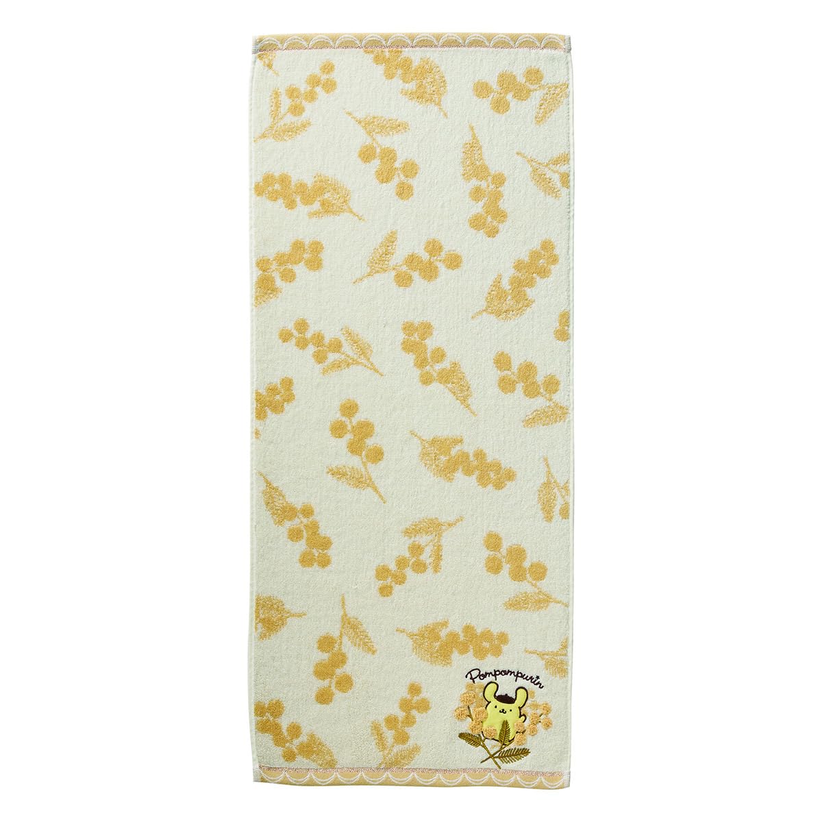 Marushin Face Towel Pompompurin Blooming Pudding 100% Cotton
