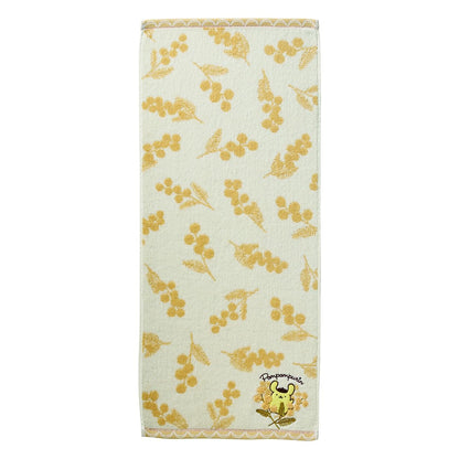 Marushin Face Towel Pompompurin Blooming Pudding 100% Cotton