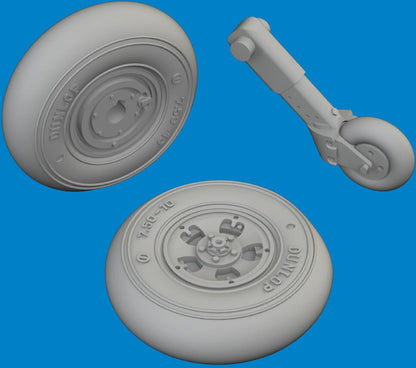 Eduard 1/72 Spitfire Mk.I/II/V Wheel Model Parts for IBG