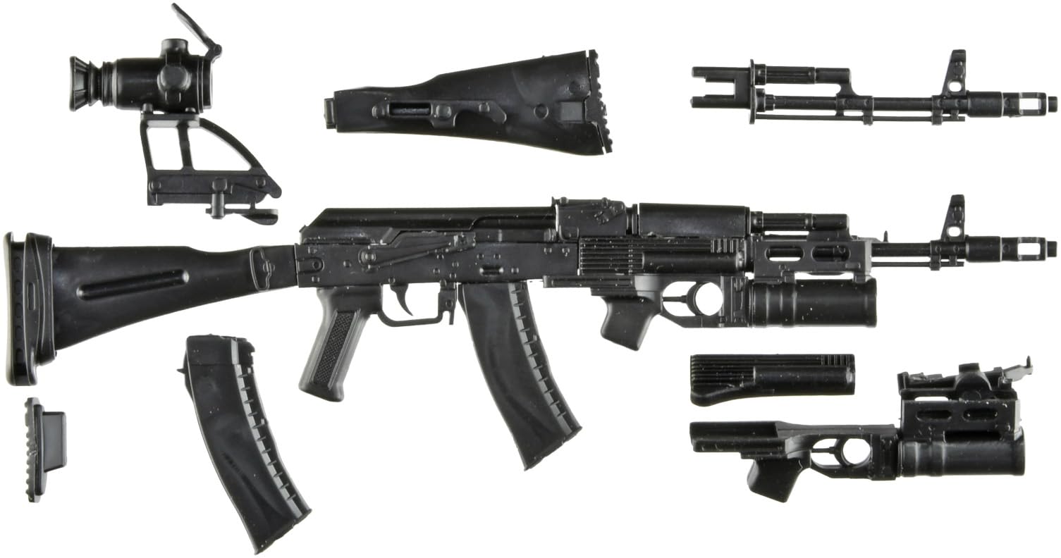 TOMYTEC Little Armory 1/12 AK74M and GP25 Type Unpainted Model Kit
